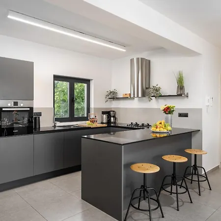 Anni For 10 People In With Heated Pool, Sea View & Kids And Playground Vila Porec